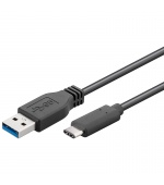 PremiumCord USB-C/male - USB 3.0 A/Male, černý, 2m