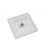 Zásuvka Solarix CAT5E UTP 1 x RJ45 pod omítku bílá