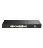 D-Link DGS-1530-28P/E 24 Ports GE PoE(30W) + 4 Ports 10G SFP+ Smart Managed Switch, 370W