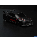 1/76 C74 On-Road RC Car RTR (černá s červeným pruhem)