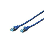 Digitus CAT 5e SF-UTP patch cable, PVC AWG 26/7, length 1 m, color blue