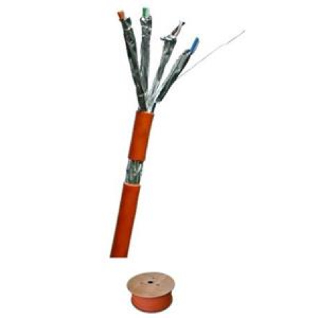 DATACOM S/FTP drát CAT7  LSOH,Eca  500m cívka, plášť oranžový