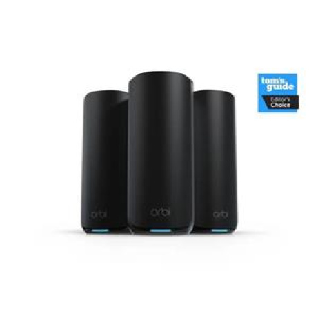Netgear Orbi 870 Series Tri-Band WiFi 7 Mesh 3-pack (1 router + 2 satellites) Black