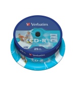VERBATIM CD-R(25-Pack)Spindle/Printable/52x/700MB