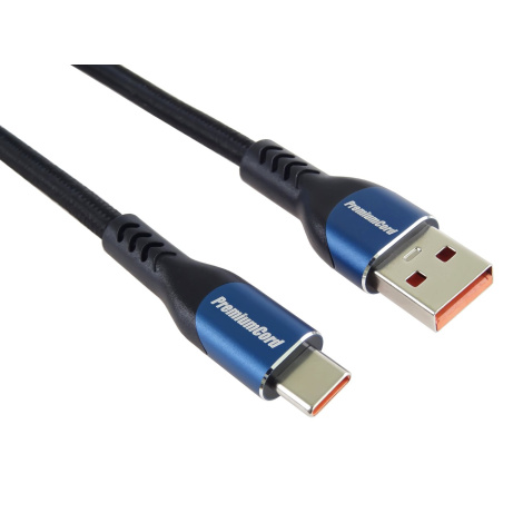 PremiumCord SuperFast 5A USB-C - USB-A 2.0, 2m