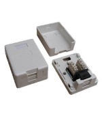 DATACOM Jednozásuvka CAT5E UTP na omítku (protiprachová)