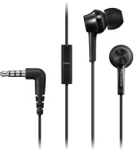 Panasonic RP-TCM115E-K, drátové sluchátka, do uší, 3,5mm jack, kabel 1,2m, černá