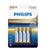 Philips baterie 4x AAA (1,5V), řada Premium Alkaline