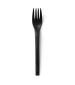 REFORK - Vidlička z přírodního materiálu, black, 25ks