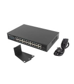 LANBERG SWITCH  24X 1GB POE+/2X GB 2X SFP RACK 19" GIGABITOVÝ ETHERNET 250W