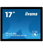 17" iiyama TF1734MC-B7X: TN, 1280x1024, capacitive, 10P, 350cd/m2, VGA, DP, HDMI, IP65, černý