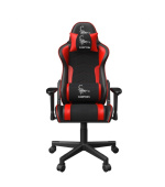 Gembird herní židle Scorpion černá/červená mesh-red skin