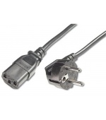 PremiumCord Kabel síťový 230V k počítači 1m