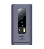 Baseus Dokovací stanice Spacemate 11v1 (USB-C PD, USB-C, 2x USB-A, 3x HDMI) šedá