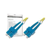 DIGITUS Fiber Optic Patch Cord, SC to SC, OS2, Singlemode 09/125 µ, Duplex, Length 2m