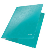 LEITZ Tříchlopňové desky  WOW, A4, ledově modrá