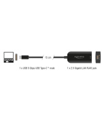 Delock Adaptér USB Type-C™ sítě 2,5 Gigabit LAN