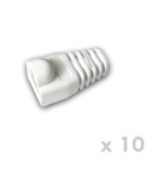 DATACOM Návlek pro plug RJ45 s bublinou bílý (10ks)