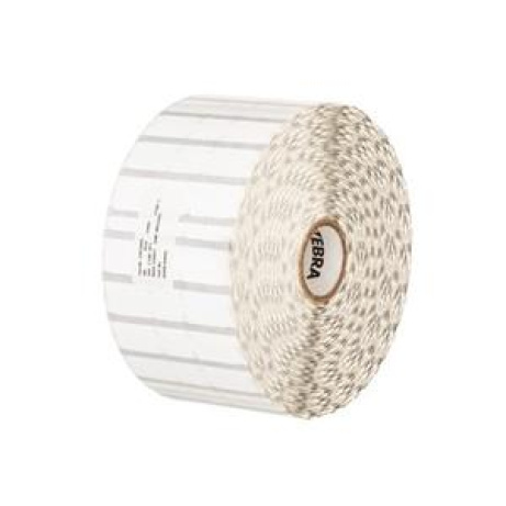 Zebra Label, Polypropylene, 2.1875x0.5in (55.6x12.7mm); DT, 8000D Jewelry, Coated, Permanent Adhesive, 1in (25.4mm) core, 3510/rol