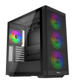 EVOLVEO Scorpio, Big Tower/4x ARGB/sklo+mřížka