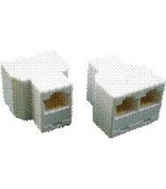 DATACOM Dvojspojka 3x RJ45 8p8c Cat5E (3 x Female)