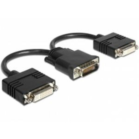 Delock adaptér DMS-59 samec> 2xDVI 24+5 samice 20 cm