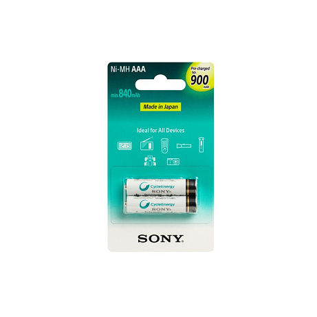 Sony NiMH AAA nabíjecí baterie 900mAh- 2ks