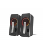 Genesis herní reproduktory HELIUM 100/RGB/Stereo/10W/Černá-stříbrná