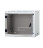 Nástěnný rack RUA 12U/600mm, perforované dveře, odnímatelné bočnice