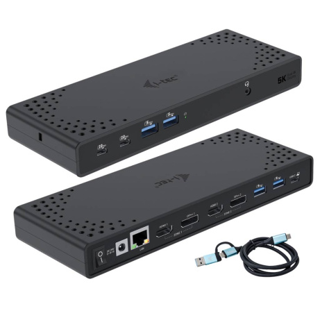 I-tec USB 3.0 / USB-C / Thunderbolt Dual Display Docking Station + PD 100W