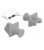 Delock Prachová záslepka pro RJ45 samice 10 kusů šedá