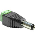 Delock Adaptér DC 2,1 x 5,5 mm samec > svorkovnice 2 piny