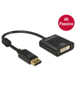 Delock adaptér Displayport 1.2 samec > DVI samice 4K pasivní černý