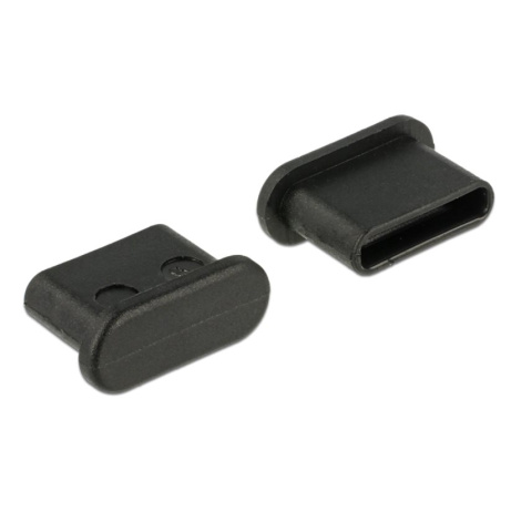 Delock Prachová záslepka pro USB Type-C™ samice bez uchopení 10 kusů černá
