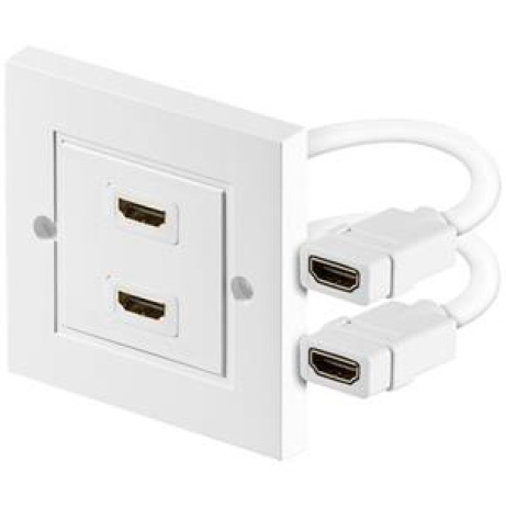 PremiumCord HDMI zásuvka v panelu 2x HDMI A - HDMI A Female/Female