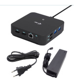 i-tec USB-C DP Dual HDMI Docking Station, Power Delivery 100W + i-tec Universal Charger 100W