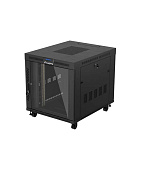 19" VOLNĚ STOJÍCÍ RACKOVÁ SKŘÍŇ 15U/800X1000 (FLAT PACK) S PROSKLENÝMI DVEŘMI LCD ČERNÁ LANBERG V2