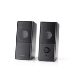 Nedis GSPR10020BK - Herní Reproduktory | 2.0 | Napájení USB | Jack 3,5 mm | RMS 6 W