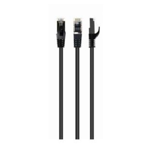 GEMBIRD Patch kabel S/FTP Cat. 6A LSZH, 0,5 m, černý