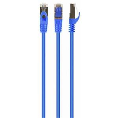 GEMBIRD Patch kabel S/FTP Cat. 6A LSZH, modrý, 1 m