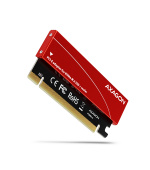 AXAGON PCEM2-S, PCIe x16 - M.2 NVMe M-key slot adaptér, kovový kryt pro pasivní chlazení