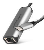 AXAGON ADE-25RC USB-C 3.2 Gen 1 - 2.5 Gigabit Ethernet síťová karta, Realtek 8156, auto install,šedá