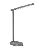 CONNECT IT SHINE stolní LED lampička,USB výstup, ŠEDÁ