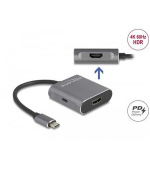 Delock Splitter USB Type-C™ (režim DP Alt) na 2 x HDMI MST s USB Type-C™ PD