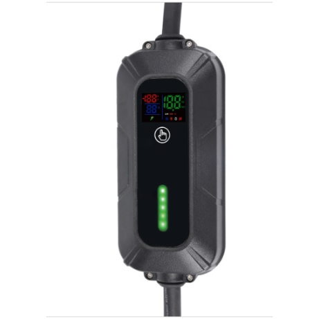 PLATINET přenosná nabíječka do automobilů, 3 fáze, 85-400 VAC, 8A/10A/13A/16A, 22 kW, Plug&Play, 5m