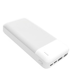 PLATINET POWER BANK 20000mAh Polymer ABS Texture White