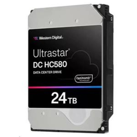 Ultrastar HDD 24TB (WUH722424ALE6L4) DC HC580 3.5in 26.1MM 512MB 7200RPM SATA 512E SE