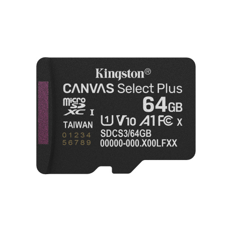 Kingston Canvas Select Plus/Micro SDXC/64GB/UHS-I U1 / Class 10