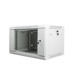 Nástěnný rack 19' 6U 600X450mm šedý flat pack