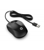HP Wired 1000/Cestovní/Optická/1 200 DPI/Drátová USB/Černá